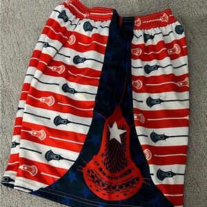 Patriotic Kids Lacrosse Shorts
